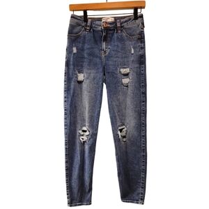 Abercrombie Kids, Jeans, High-Rise, Mini Mom Jeans, Distressed, Girls sz 15/16,